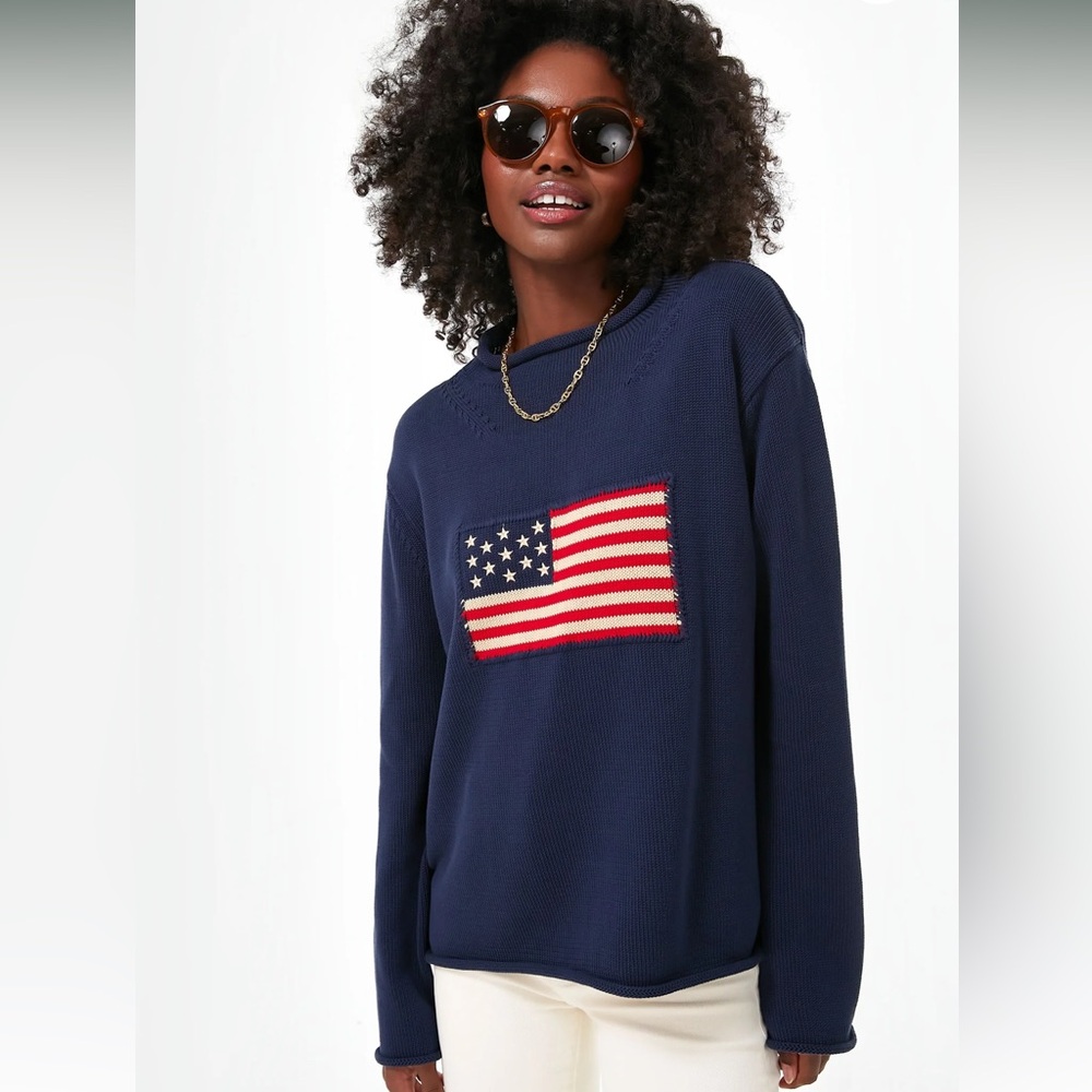 NWT Tuckernuck Navy Americana Sweater - Size XL - Picture 2 of 15